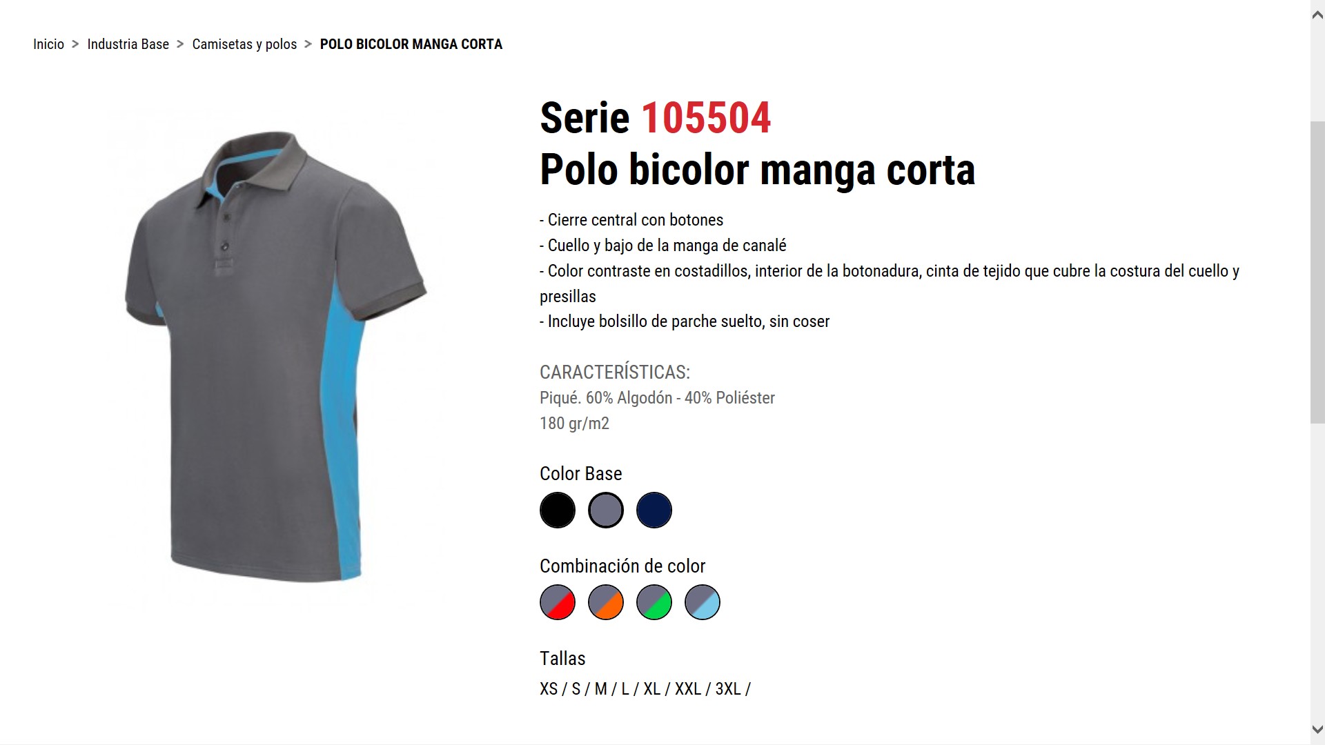 116058  NIKI BICOLOR M/C POL/ALG  180 gr/m2 - XS - 3XL