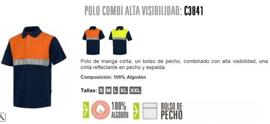 116142  NIKI COMBI ALTA VISB: C3841 M/C  C 3843 M/L S - 2XL