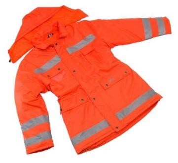 119NA03XL  ANORAK NARANJA FLUORES REFL STAR XL