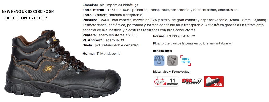 210001  BOTA RENO S3 36-48