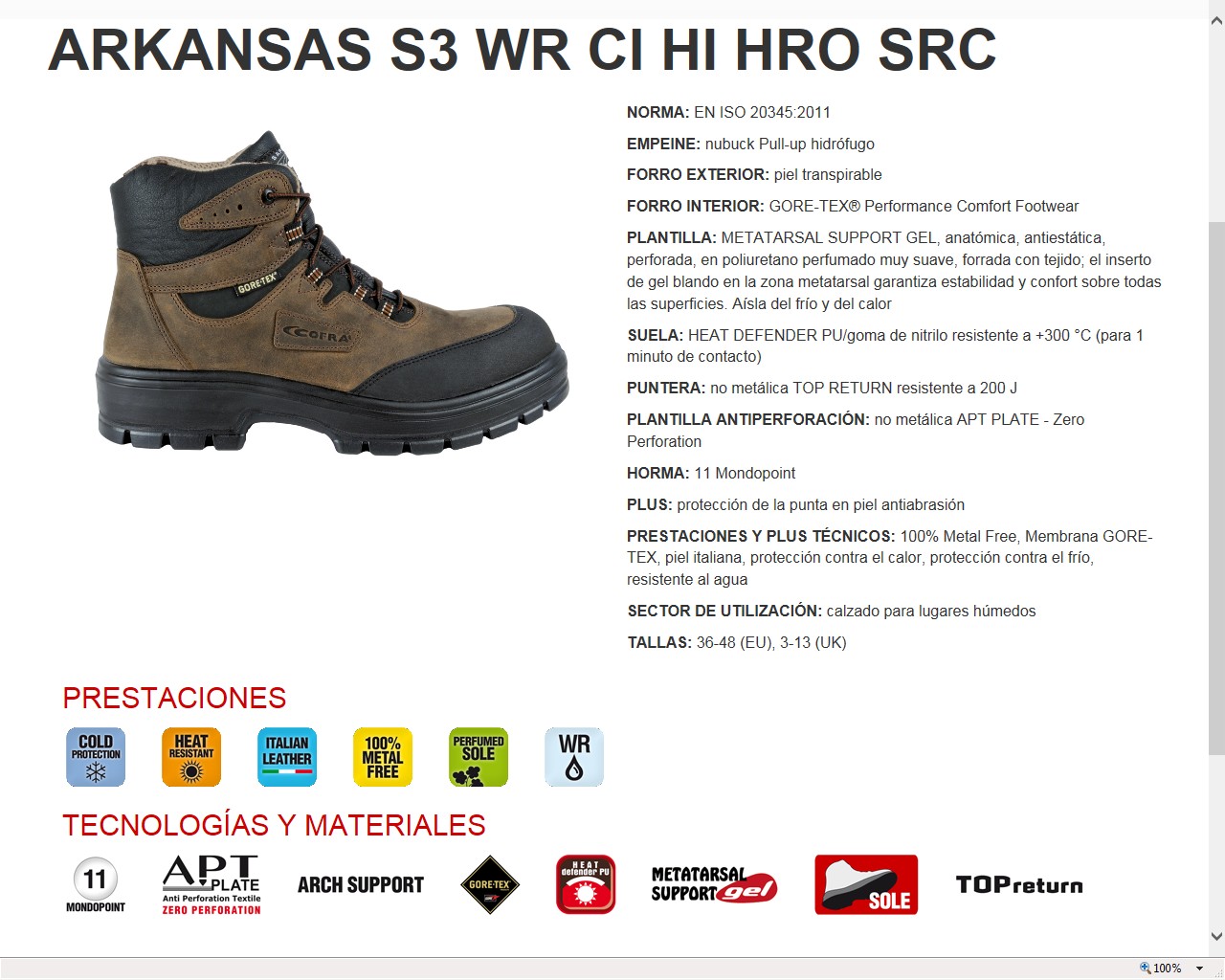 210028  BOTA ARKANSAS  S3 WR CI HI HRO SRC  36 - 48