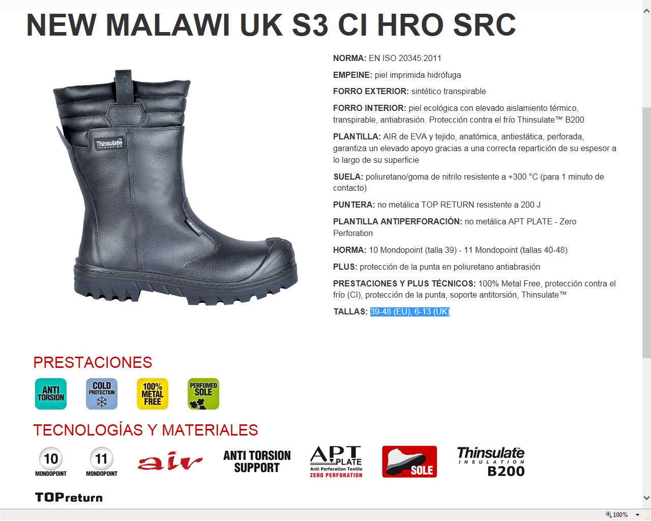 210058  BOTA NEW MALAWI UK S3 CI HRO SRC 39-48 (EU), 6-13 (UK)
