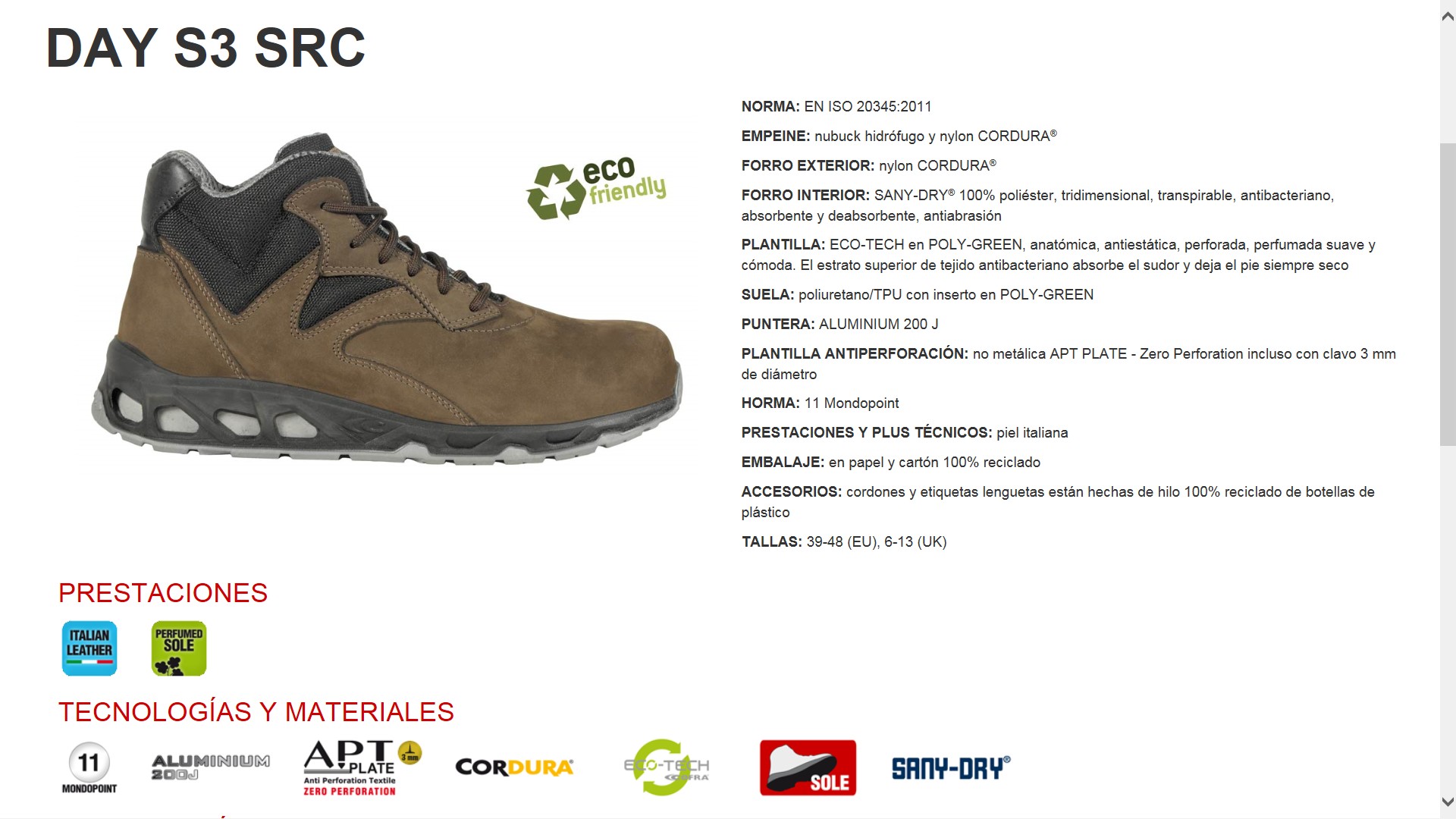 210064  BOTA DAY S3 SRC 39-48 (EU), 6-13 (UK)