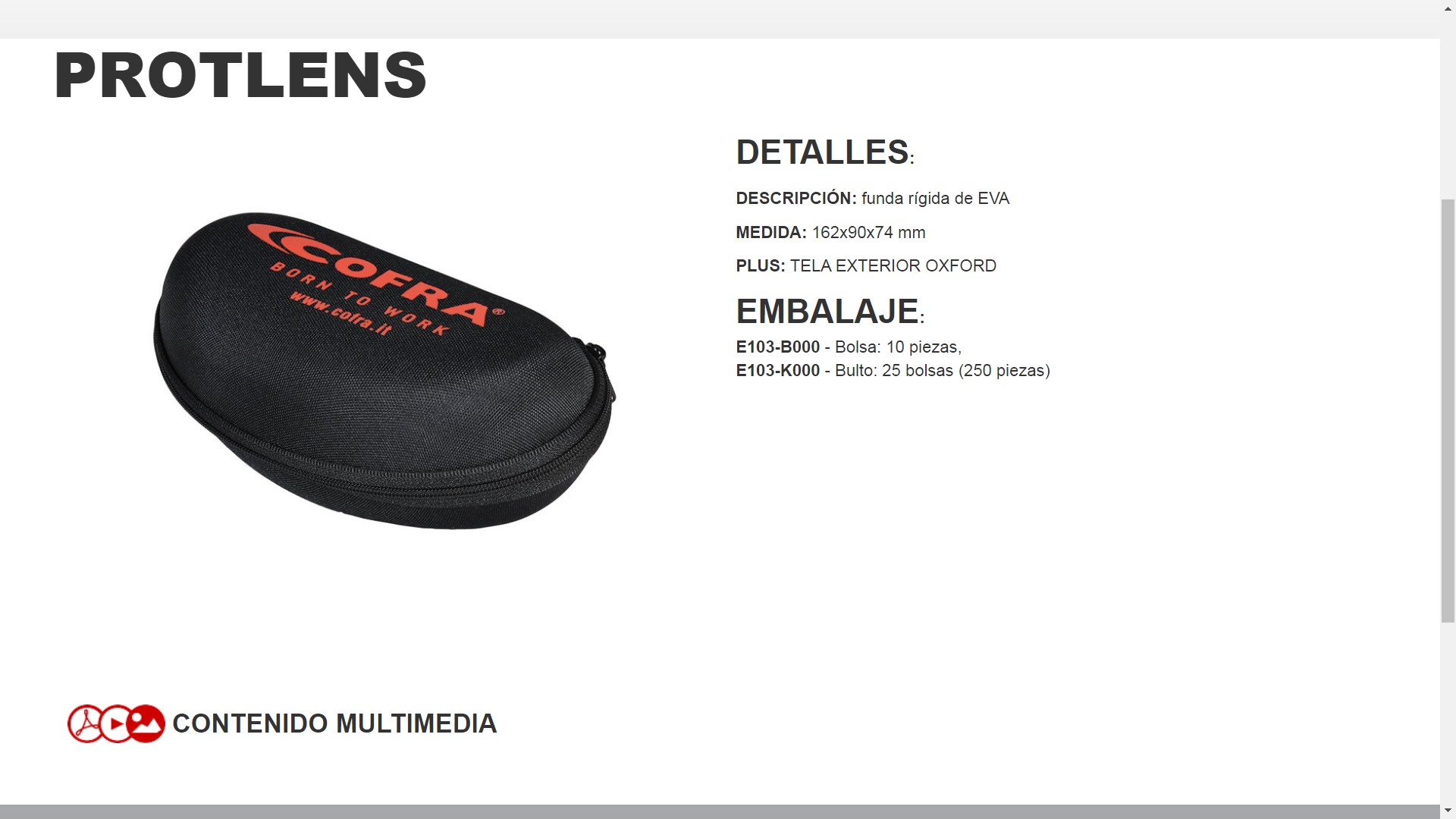 300051  FUNDA  PROTLENS GAFAS