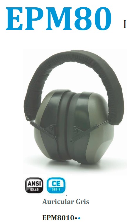 310018  AURICULAR  EPM8010 8031 8041? NRR 25dB / SNR 30dB EPO1 CE
