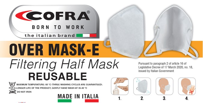 320961  MASCARILLA OVER MASK-E TELA 2CAPA (1BOX/120PZ) (.)