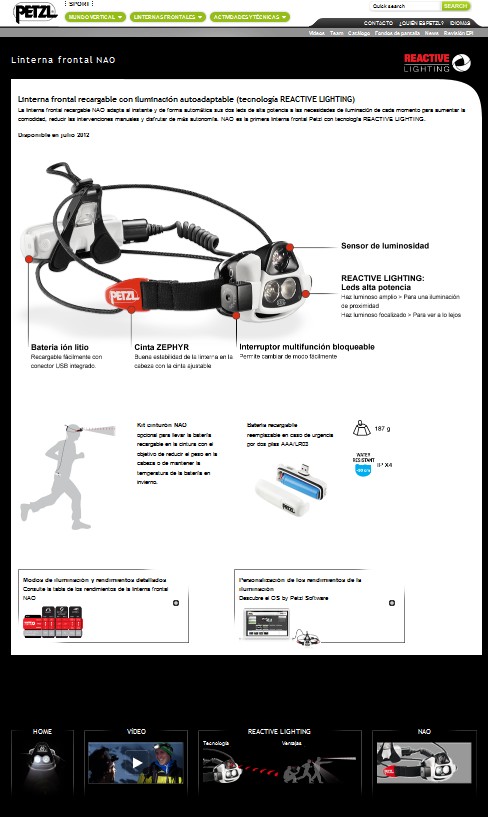 330736  LINTERNA NAO FRONTAL REACTIVA E36 A