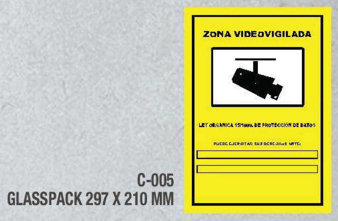 341026  SEÑAL ZONA VIDIOVIGILADA