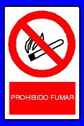 342RB05  SEÑAL PROHIBIDO FUMAR 309 X 469 L 297 PV3 TEXTO