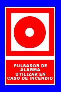 346005  SEÑAL PULSADOR AVISADOR ALARMA 210X210 FOT. F01