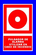 346005  SEÑAL PULSADOR AVISADOR ALARMA 210X210 FOT. F01