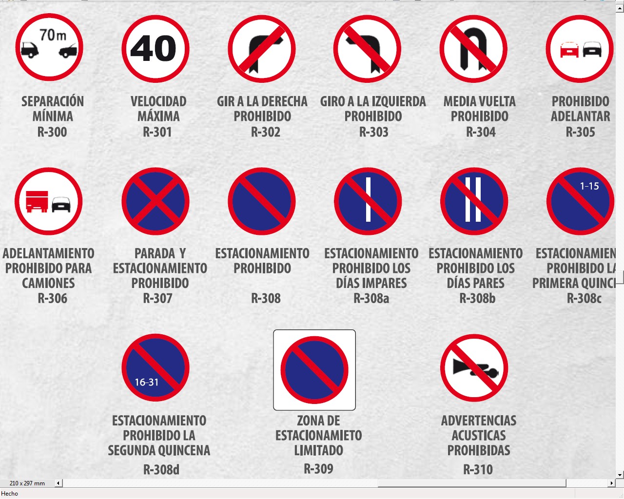 349046  SEÑAL VIAL PROHIBICION O RESTRICCION
