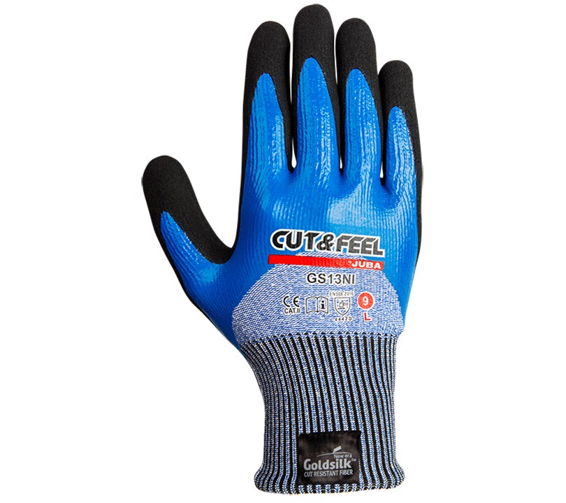 440037  GUANTE GOLDSILK 13G CUT&FEELCE  6-S/11-2XL