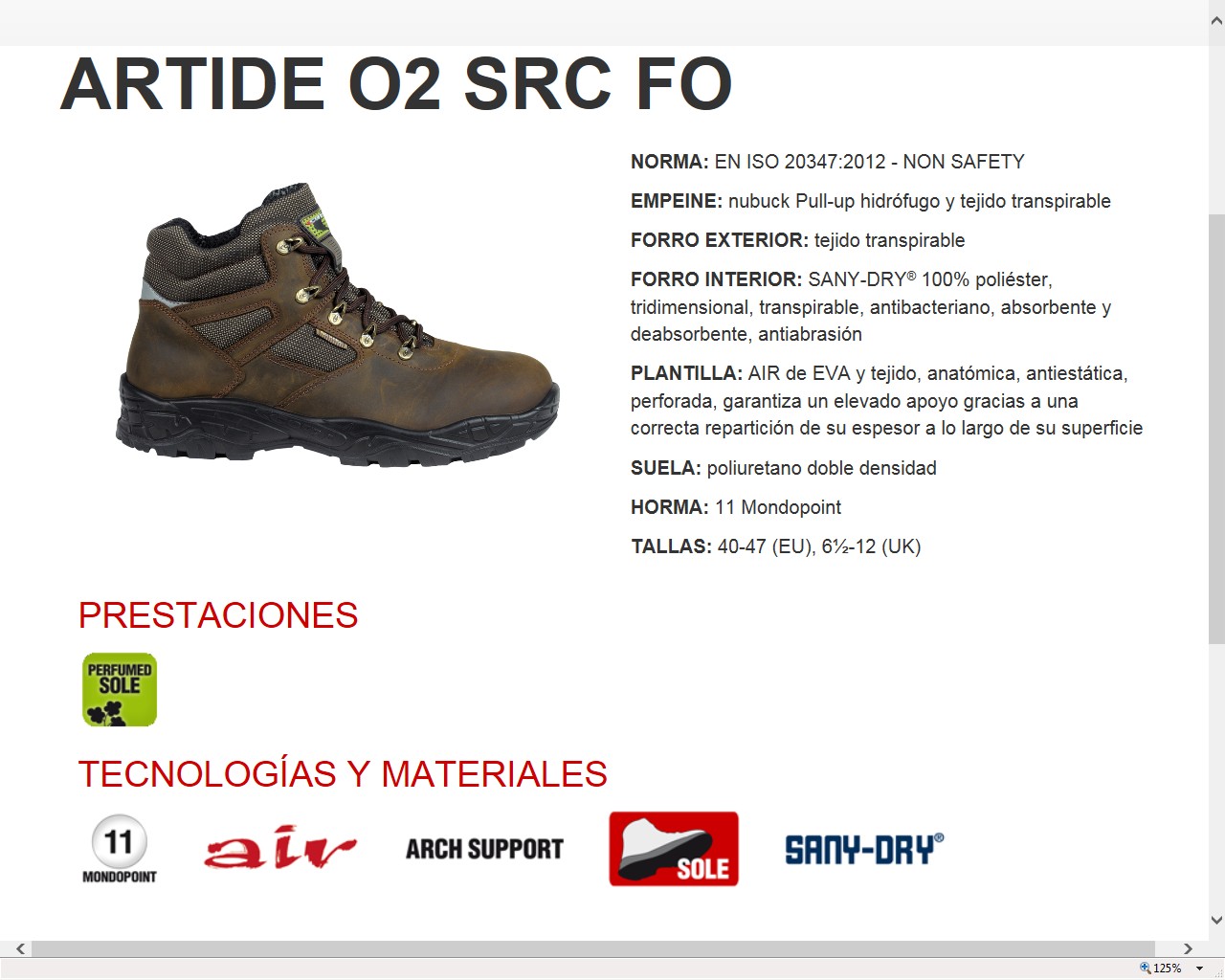 520002  TREKKER ARTIDE BOTA