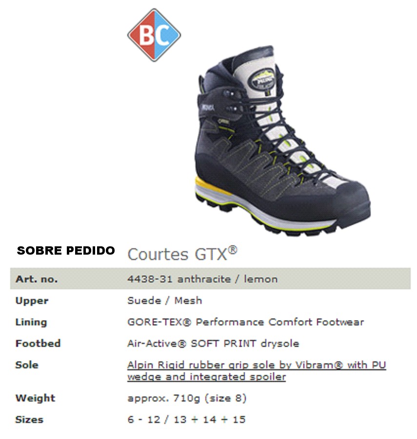 520037  BOTA COURTES GTX MEINDL