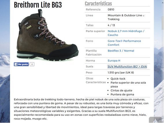 520317  BOTA BREITHORN LITE BG3 0810