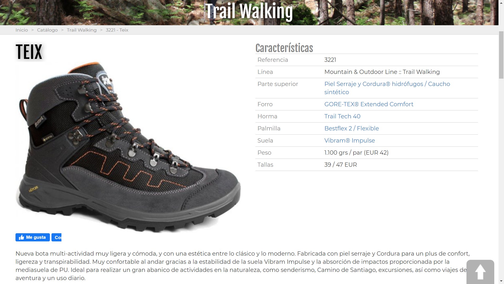 520342  BOTA TEIX Trail Walking 39 - 47