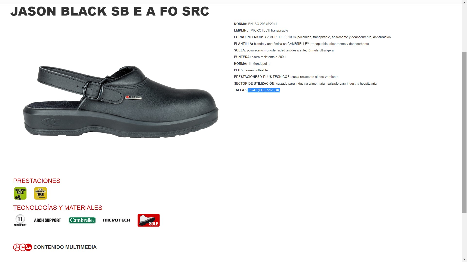 530012  ZUECO JASON BLACK SB E A FO SRC  35-47 (EU), 2-12 (UK)