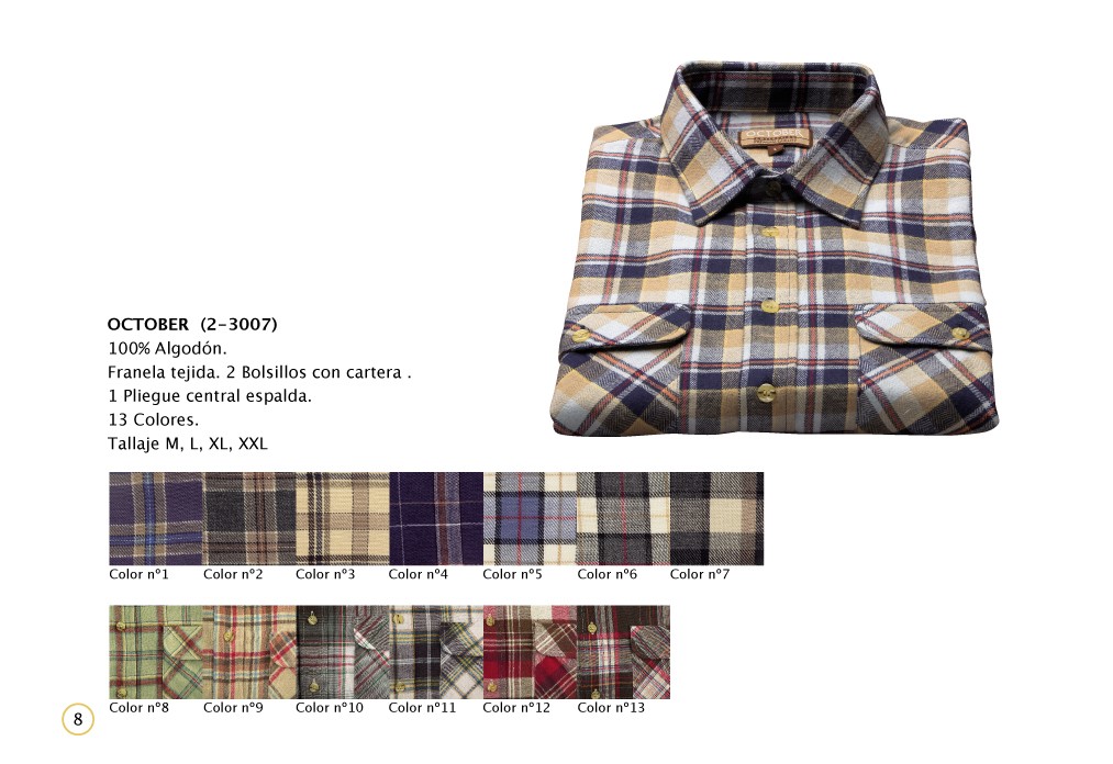 903008  CAMISA FRANELA GRUESA 4 - 6 / 44 52