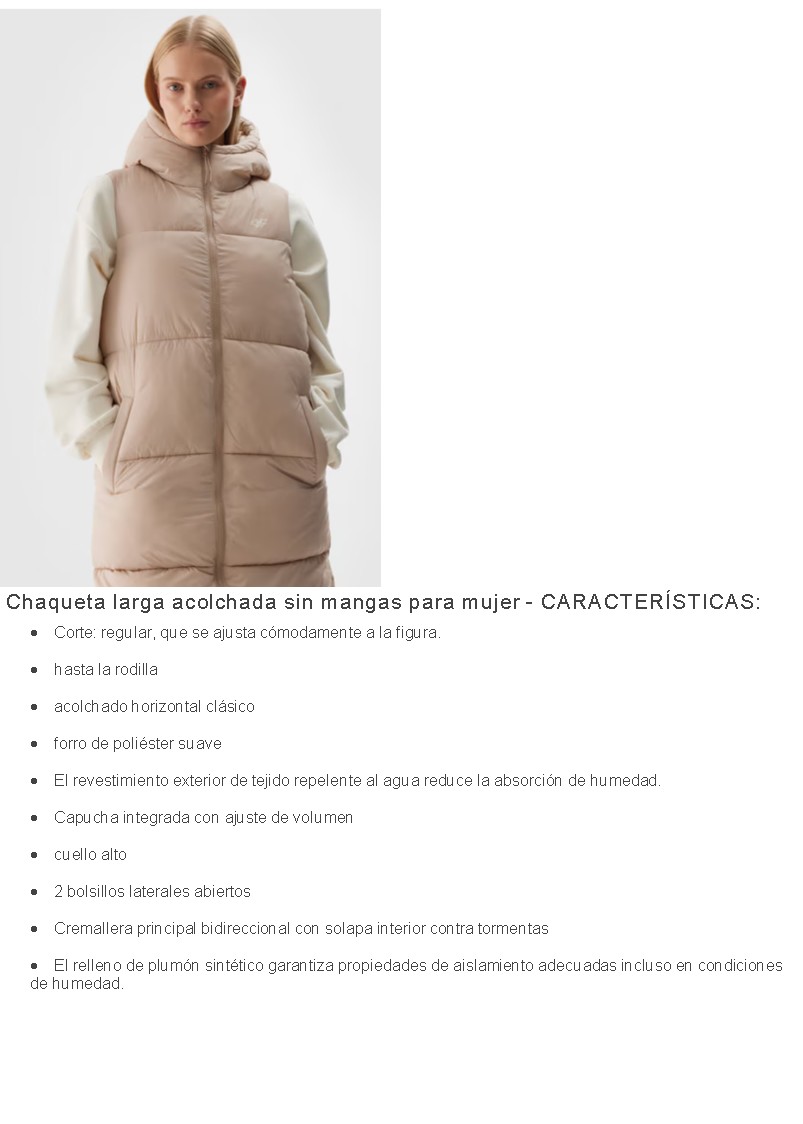 907015  CHALECO 4f ACOLCHADO LADY